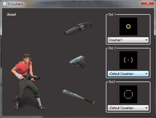Team Fortress 2 - Aron's Crosshair Switcher — настраеваемые прицелы без проблем
